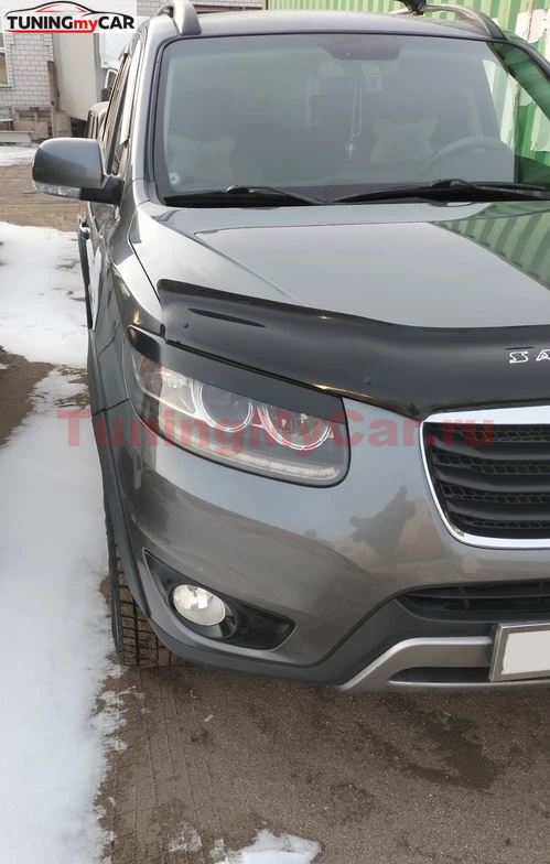 Накладки на фары (реснички) для Hyundai Santa Fe 2007-2012